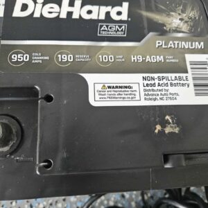 Diehard AGM Battery with ctek mxs 5.0..