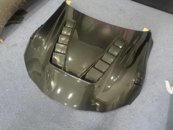 Supra A90 A91 Seibon Style carbon fiber Rear Spoiler and Front Lip,Side Skirts,Hood body kit - Image 4