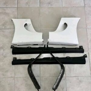 Toyota Supra A90 White Fender and Side Skirts.