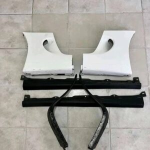 Toyota Supra A90 White Fender and Side Skirts.