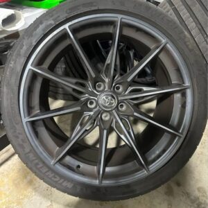 Set of Toyota Supra wheels, fits BMW G-series cars.